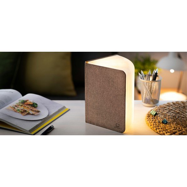 Stalinis šviestuvas LED (aukštis 2,5 cm) su tekstiliniu gaubtu – Gingko-image-3