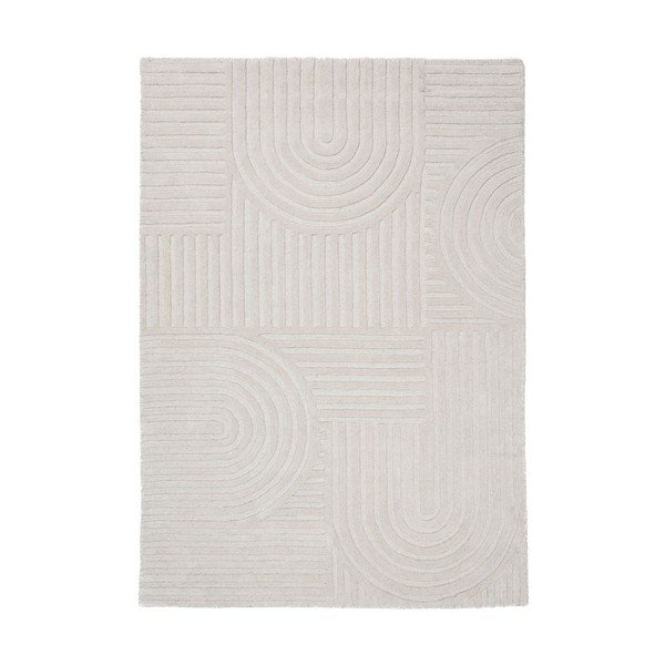 Rankų darbo dramblio kaulo spalvos iš vilnos kilimas 200x290 cm Zen Garden – Flair Rugs