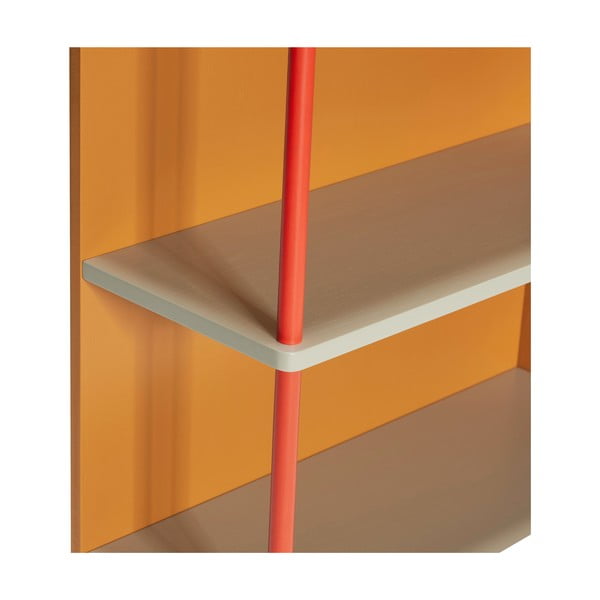 Iš uosio masyvo knygų lentyna oranžinės spalvos 60x109 cm Apollo – Hübsch-image-4