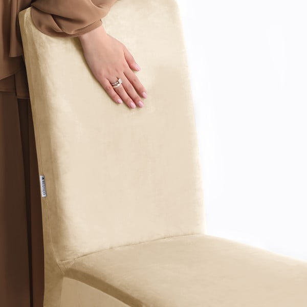 Smėlio spalvos įtempiamas kėdei baldų apmušalas 48 cm Sento – Restilo-image-4