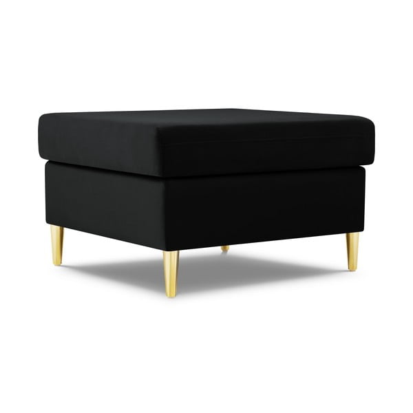 Juodos spalvos iš velveto taburetė Kyoto – Cosmopolitan Design