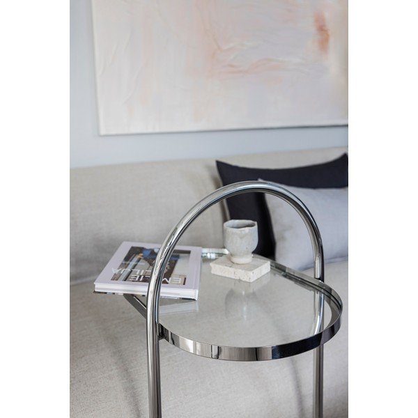 Iš nerūdijančio plieno šoninis stalas 34,5x51 cm Moves – Mette Ditmer Denmark-image-2