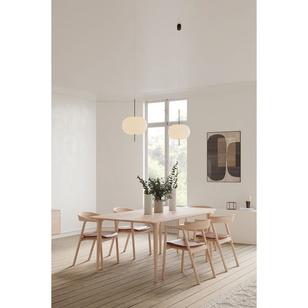 Iš ąžuolo masyvo valgomojo kėdė rudos spalvos Muna – Gazzda-image-3