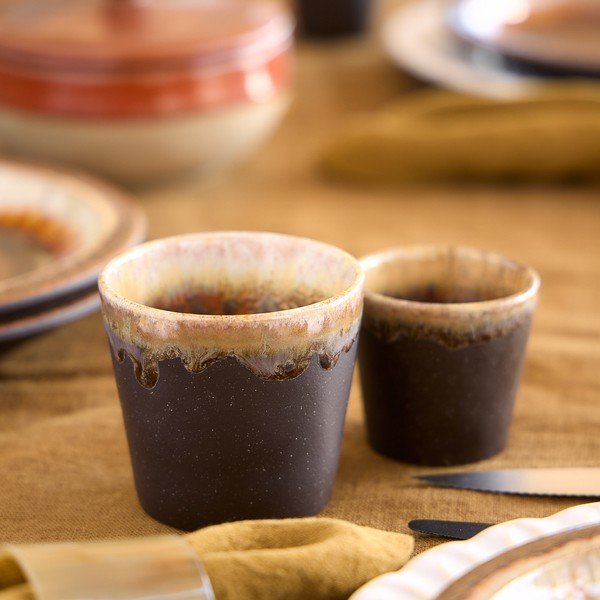 Tamsiai rudos spalvos iš molio puodelis 190 ml Poterie – Casafina-image-2