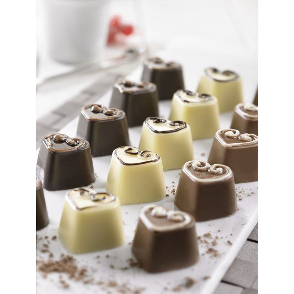 Silikoninė forma pralinams Širdis-image-2