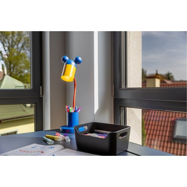 Stalinis šviestuvas mėlynos spalvos (aukštis 50 cm) su metaliniu gaubtu Mouse – GTV-image-1