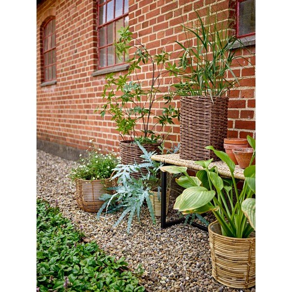 Natūralios spalvos sodo suoliukas rotangas Adilly – Bloomingville-image-4