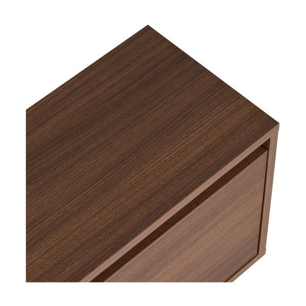 Tamsios natūralios spalvos TV spintelė iš riešutmedžio 160x42x30 cm Sentinel – Kalune Design-image-3