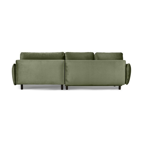 Žalia sofa-lova Bonami Selection Fira, dešinysis kampas-image-3