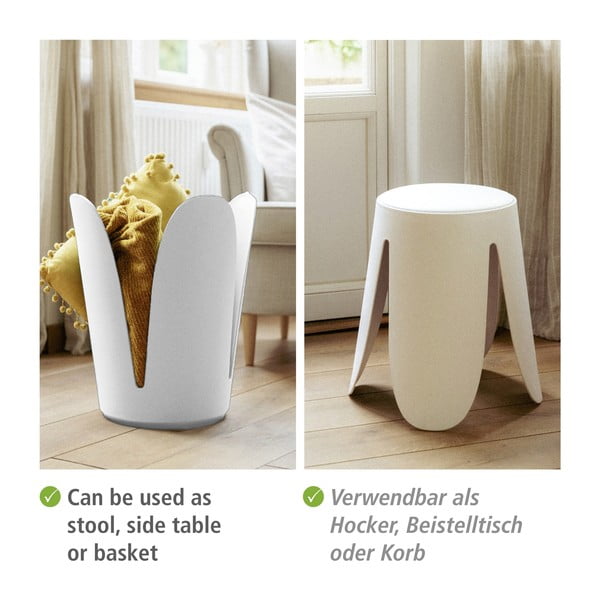 Iš plastiko taburetė baltos spalvos Comiso – Wenko-image-4