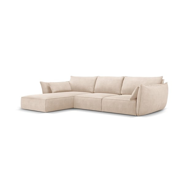 Smėlio spalvos kampinė sofa (kairysis kampas) Vanda - Mazzini Sofas-image-2