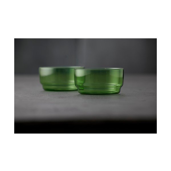 Žalios spalvos iš stiklo  maži dubenys 2 vnt. 500 ml Torino – Lyngby Glas-image-2