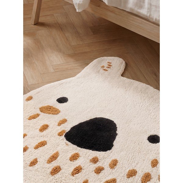 Skalbiamas/rankų darbo kreminės spalvos iš medvilnės vaikiškas kilimas 120x137 cm Snuggle Nienchen – Hanse Home-image-2