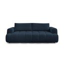 Tamsiai mėlynos spalvos sulankstoma/su sandėliavimo vieta sofa 251 cm Fuji – Bobochic Paris