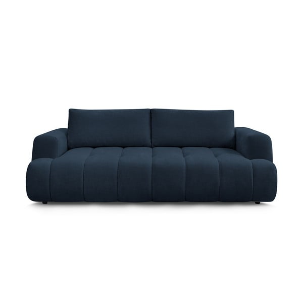 Tamsiai mėlynos spalvos sulankstoma/su sandėliavimo vieta sofa 251 cm Fuji – Bobochic Paris
