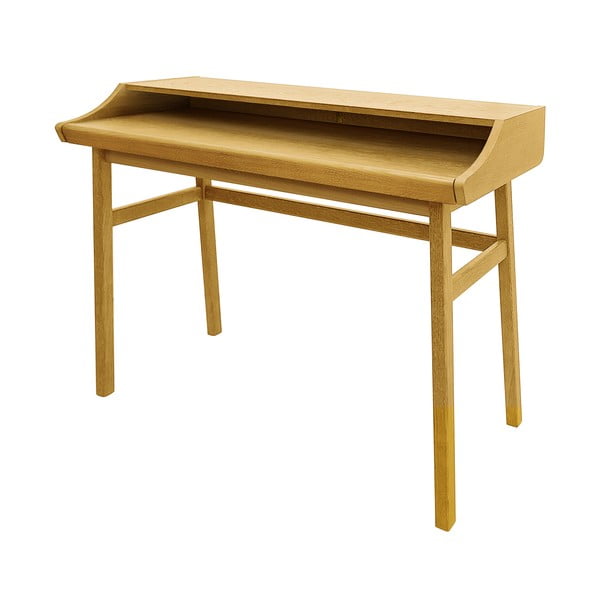 Paslepiamas rašomasis stalas iš ąžuolo 44x115 cm Carteret – Woodman-image-2