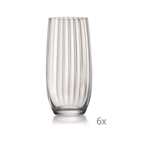 6 stiklinių rinkinys Crystalex Waterfall, 350 ml-image-1