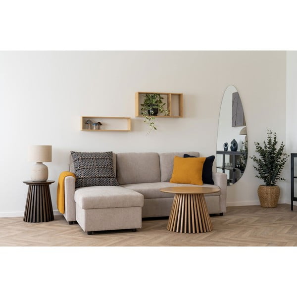 Iš bambuko kelių aukštų sieninė lentyna natūralios spalvos 70 cm Ember – House Nordic-image-1