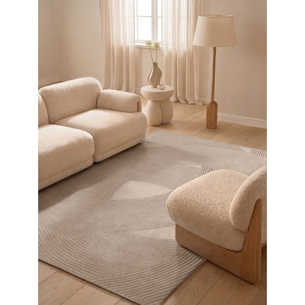 Smėlio spalvos iš vilnos kilimas 120x170 cm Kensington Victoria – Ted Baker-image-1