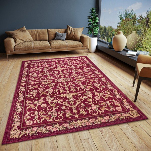 Kilimas bordo spalvos 75x150 cm Assia – Hanse Home-image-1