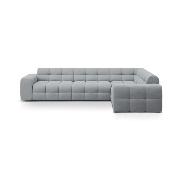 Pilkos spalvos kampinė sofa (su dešiniuoju kampu/„L“ formos) Kendal – Micadoni 