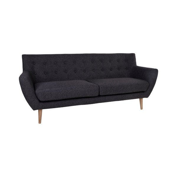 Juoda trijų vietų sofa "House Nordic Monte-image-3