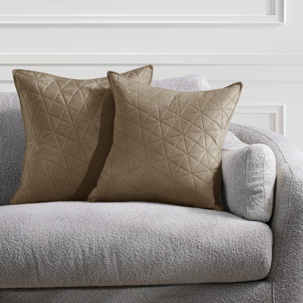 2 smėlio spalvos užvalkalų rinkinys AmeliaHome Laila, 45 x 45 cm-image-1