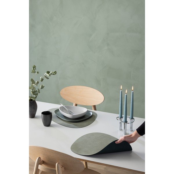 Iš eko odos padėkliukas 37x44 cm Curve L Double Nupo – LIND DNA-image-1