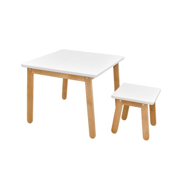 Balta vaikiška taburetė BELLAMY Woody-image-1