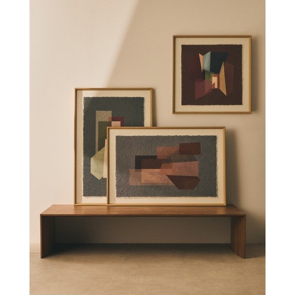 Spausdintas paveikslas su rėmeliu/tapyba ant drobės 60x90 cm Veluni – Kave Home-image-1