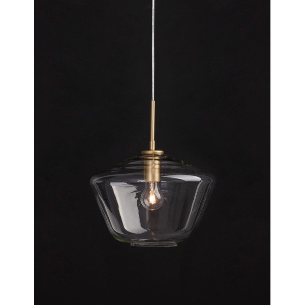 Auksinės spalvos iš stiklo kabantis šviestuvas ø 30 cm su stiklo gaubtu Prisma – Nova Luce-image-1
