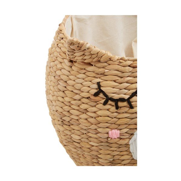 Natūralios spalvos iš vandens hiacinto vaikiškas krepšys ø 49x40 cm Lidi Cat Face – Premier Housewares-image-4