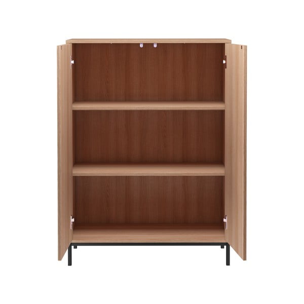 Natūralios spalvos ąžuolo dekoro spintelė 80x110 cm Celine - Støraa-image-2