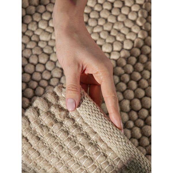 Rankų darbo natūralios spalvos iš vilnos kilimas 160x230 cm Richmond Diana – Ted Baker-image-2