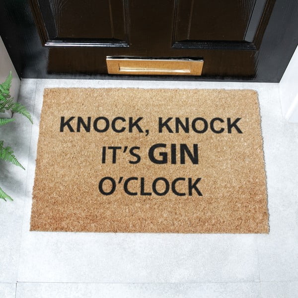 Iš kokoso pluošto grindų kilimėlis 40x60 cm Gin O'Clock – Artsy Doormats-image-2