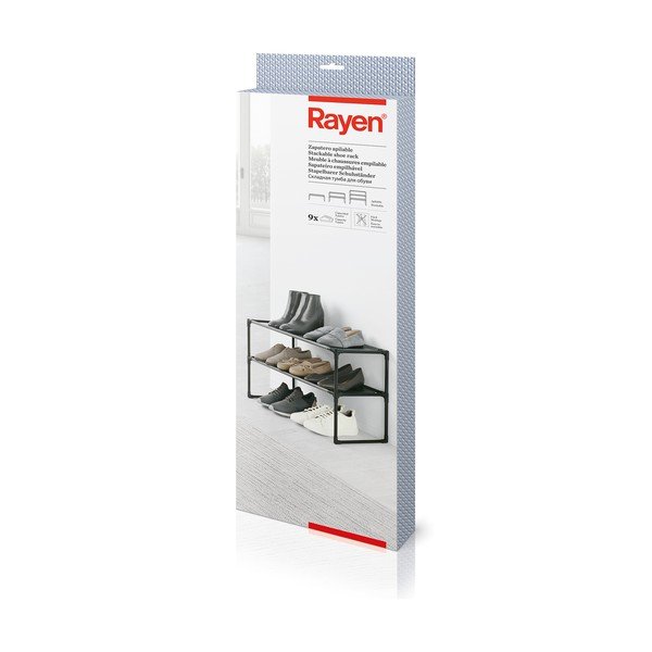 Batų lentyna iš metalo pilkos spalvos – Rayen-image-4