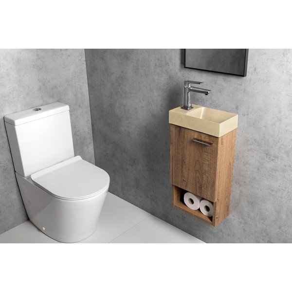 Iš betono maža kriauklė kreminės spalvos 31x17 cm Piccolino – Sapho-image-4
