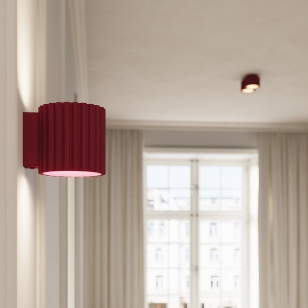 Bordo spalvos iš metalo taškinis šviestuvas ø 10 cm Zora – Sollux-image-3