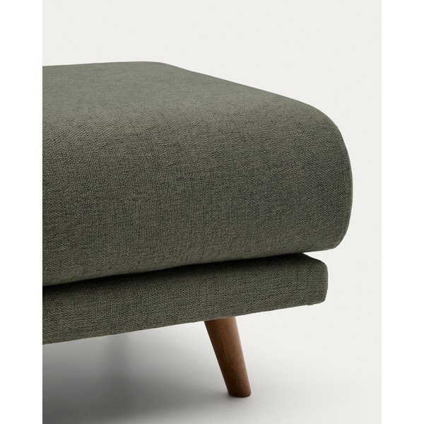 Žalios spalvos taburetė iš šenilinio audinio Karin – Kave Home-image-4