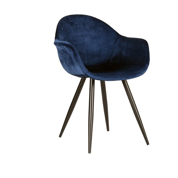 Valgomojo kėdės iš aksomo tamsiai mėlynos spalvos 2 vnt. Forli – LABEL51