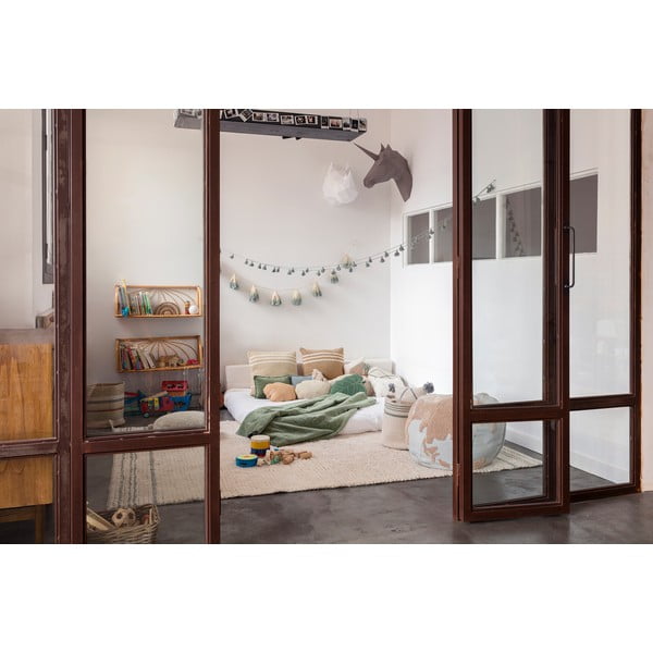 Iš medvilnės kilimas žalios spalvos/mėlynos spalvos 170x240 cm Twin Vintage – Lorena Canals-image-4