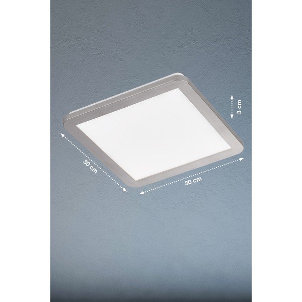 Pilkas LED lubinis šviestuvas 30x30 cm Gotland - Fischer & Honsel-image-1