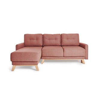 Rožinė modulinė kampinė sofa-lova Bonami Selection Pop