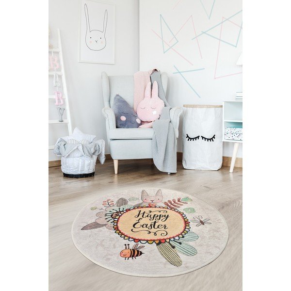 Vaikiškas neslidus kilimas "Conceptum Hypnose Baby Rabbit", ø 140 cm-image-1