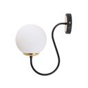Sieninė lempa juodos ir baltos spalvos ø 15 cm Oslo – Squid Lighting