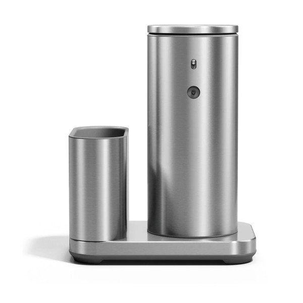 Automatinis sidabrinės spalvos iš metalo stovas skalbimo reikmenims – simplehuman-image-3