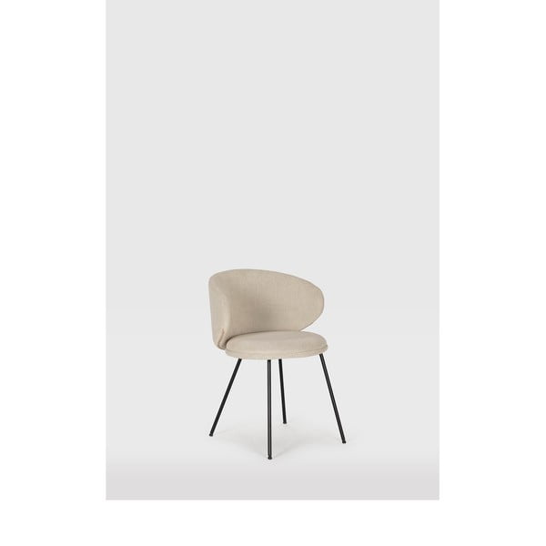 Smėlio spalvos iš audinio valgomojo kėdžių komplektas 2 vnt. Rush – Marckeric-image-1