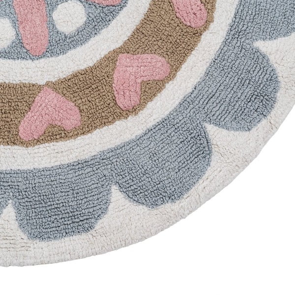 Iš medvilnės vaikiškas kilimas ø 100 cm Flower – Ixia-image-4