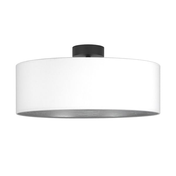 Baltas lubinis šviestuvas su sidabro spalvos detalėmis Sotto Luce Tres XL, ⌀ 45 cm