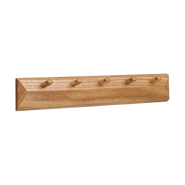 Natūralios spalvos iš ąžuolo masyvo sieninė lentyna 50 cm Barco – House Nordic-image-2